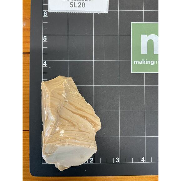 Chocolate Carmel Swirl Art Glass Cullet Slag Glass #5L20 - Picture 6 of 6